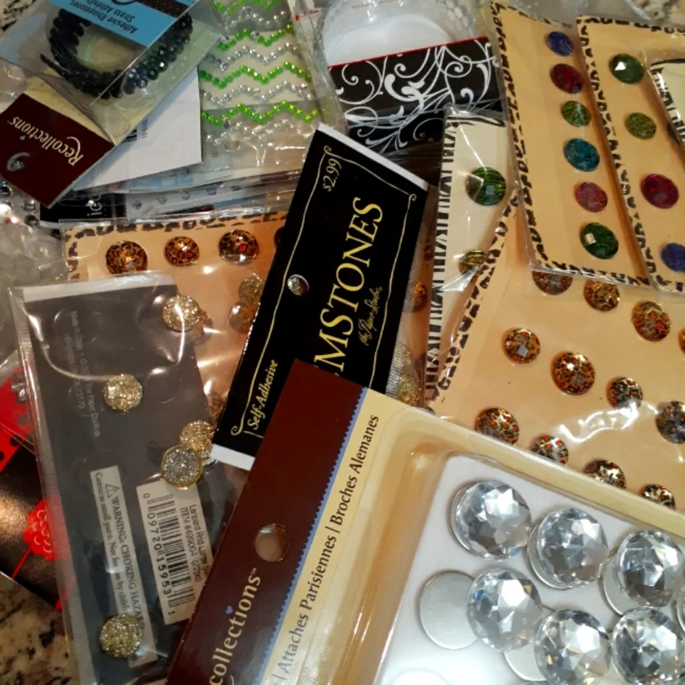 Crystals, Jewels, Beads & Bling Variety Assortment Extra Large Bundle